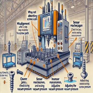 Reasons and solutions for automatic screw machines not absorbing screws